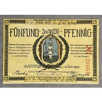 Нотгельд Каппельн 25 пфеннигов 1920 год. Веймарская республика