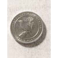 Турция 1 куруш "Певчий дрозд" 2020