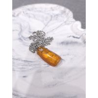 Лот С 1 РУБЛЯ! много лотов! Кулон из натурального янтаря с цепочкой (3)