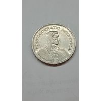 Швейцария 5 франков 1932 год серебро