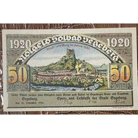 Нотгельд 50 пфеннигов 1920 год. Зегеберг,. Веймарская республика