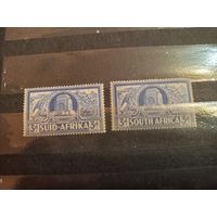 1938 Британская колония Южная Африка концовки разные надписи чистые лёгкие наклейки (4-7)
