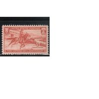 США-1940, (Мих.490), *  , Пони-экспресс, Лошади (одиночка)