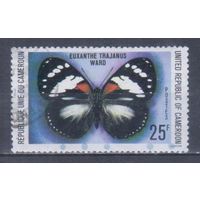 [1840] Камерун 1978. Фауна.Бабочка. Гашеная марка.