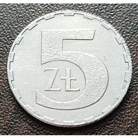 Польша 5 злотых, 1989    ( 1-1-6 )