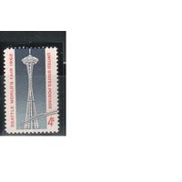 США-1962, (Мих.826),  **   ,  Сиэтл, Телевышка (одиночка)