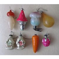 Все лоты с рубля.Елочные игрушки СССР