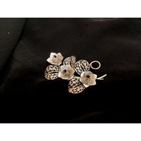 Брошь, винтаж, цветы