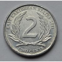 Восточные Карибы, 2 цента 2011 г.
