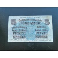 5 марок 1918 Ковно