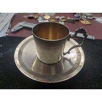 Кофейная пара серебро