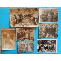 Фото "На могилках", Гомельская обл., 1950-1960-е гг., 7 шт.