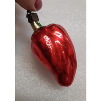 Игрушка ёлочная Перчик, стекло. СССР