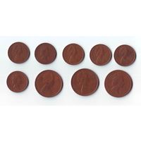 1 пенни, 2 пенса, Великобритания.