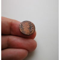 Медный солид / Боратинка 1664г. Ян II Казимир Ваза, Уяздов. Лот ник-8,3