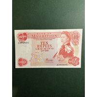 Маврикий 10 рупий 1967 P31b QEII