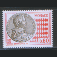 МОН. М. 1137. 1974. 350 лет монегасскому нумизматическому искусству. Нумизматика. чиСт.