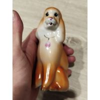 Фарфоровая статуэтка,пудель,с рубля