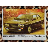 Вкладыш Turbo (Турбо) 3 серия (121-190, Black), номер 160, Maserati 222 SE. #2. Возможен небольшой торг.