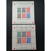 Польша 1945 Четыре блока лагерной почты Дахау серии "Красный крест" (чистые)