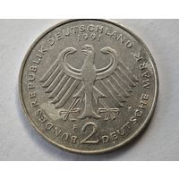 1991 2 марки Германия    серебро