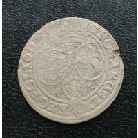 6 грошей 1664 года. С рубля, без мц.