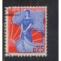 Франция 1960 Марианна в лодке Стандарт #1278
