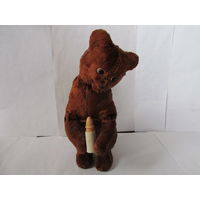 ДЕТСКАЯ ИГРУШКА МЕДВЕДЬ С БУТЫЛКОЙ МОЛОКА ВРЕМЕН СССР.