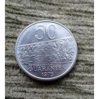 Werty71 Парагвай 50 гуарани 1975 маршал Хосе Феликс Эстигаррибия Плотина Старый тип