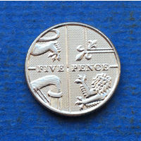 Великобритания 5 пенсов 2014