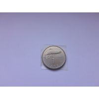 1 лат 1992 года. Латвия. Лосось. UNC