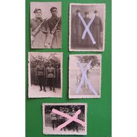 Фото "Польские жовнеры" (8*6 см), 1920-1930-е гг.