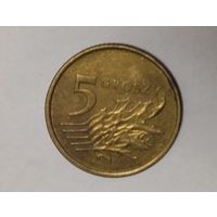 Польша 5 грош 2007