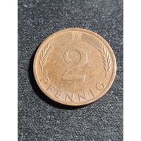 ФРГ 2 пфеннига 1972 J
