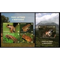 2018 Монтсеррат 1870-1873KL+1874/B187 Рептилии - Лягушки 32,00 евро
