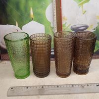 Вазы Неман стекло СССР . Клейма. 4 шт.