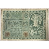 Банкнота 50  марок 1920 год. Веймарская республика. С рубля без МЦ.