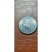 США Штаты и территории 25 центов (квотер) Вайоминг 2007