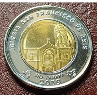 Панама 1 бальбоа, 2019 Церковь Иглесиа Сан-Франциско де Асис      ( 1-9-4 )