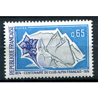 Франция - 1974г. - Столетие Альпийского клуба Франции - 1 марка - полная серия, MH [Mi 1868]. #2-Fr-33-A-1