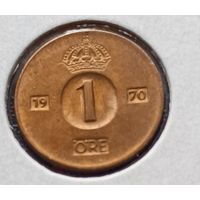 Швеция. 1 эре 1970 года. (*).
