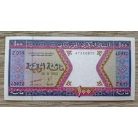 Werty71 Мавритания 100 угий 2002 UNC банкнота