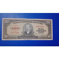 Куба 20 песо 1958