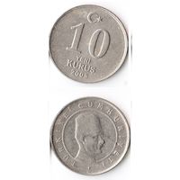 10 курушей Турция 2005 года