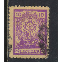 Литва Респ 1923 Литовский крест Стандарт #217