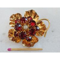 Брошь винтажная ЧССР.  Аленький цветок.