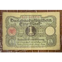 Банкнота 1 марка 1920 год. Веймарская республика.