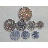 Монголия 1,2,5,10,15,20,50 мунгу и 1 тугрик 1970-81г.