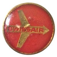 Фрачник с винтажным логотипом авиакомпании  Swissair