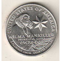 США квотер 2022 Выдающиеся Женщины Вильма Манкиллер двор P
